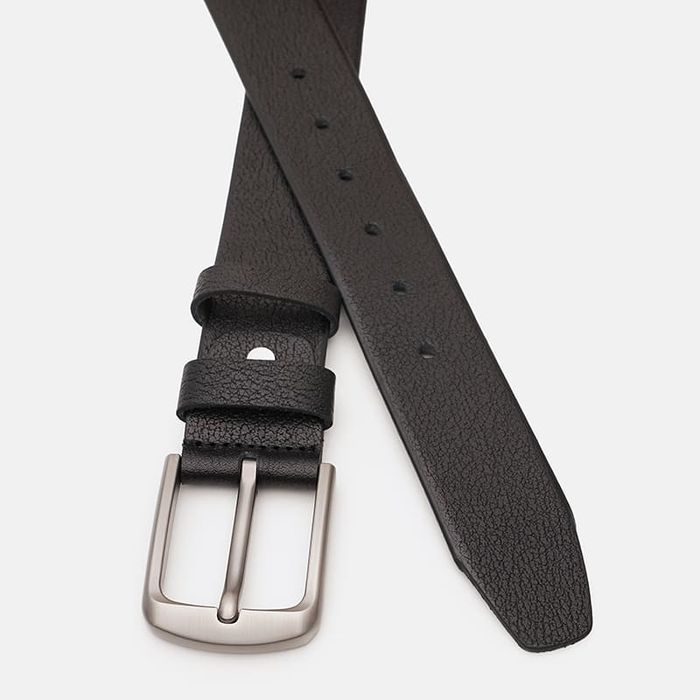 Мужской кожаный ремень Borsa Leather V1115DPL04-black купить недорого в Ты Купи