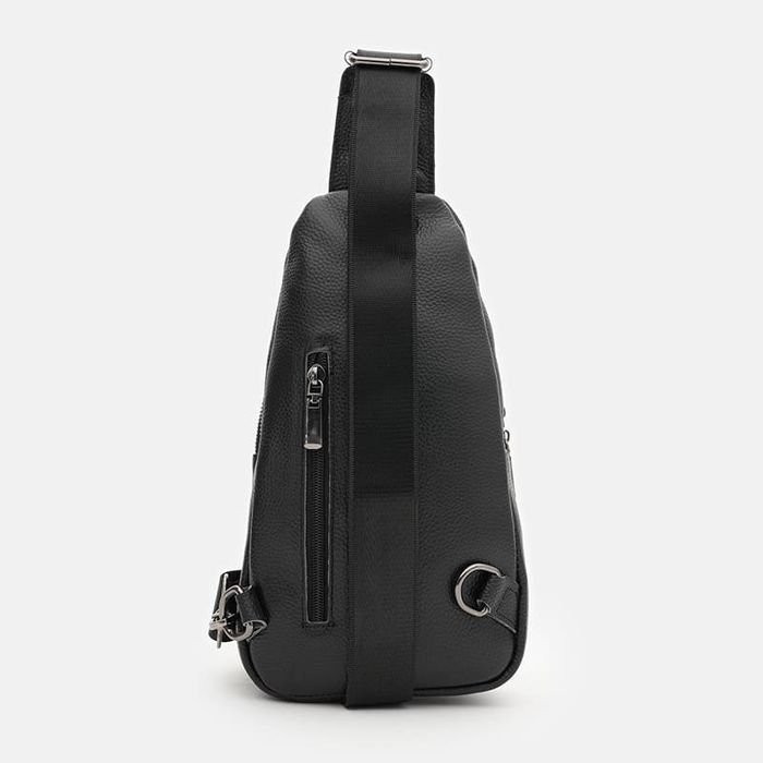 Мужской рюкзак через плечо Borsa Leather K13295bl-black купить недорого в Ты Купи