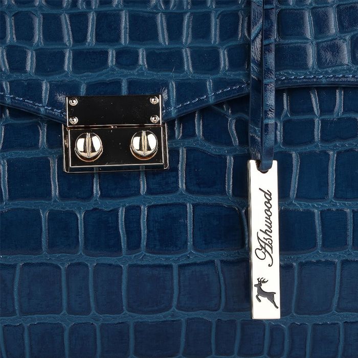 Жіноча шкіряна сумка Ashwood C55 Teal (Бірюзовий) купити недорого в Ти Купи