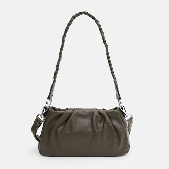 Жіноча шкіряна сумка Borsa Leather K15001gr-green купити недорого в Ти Купи