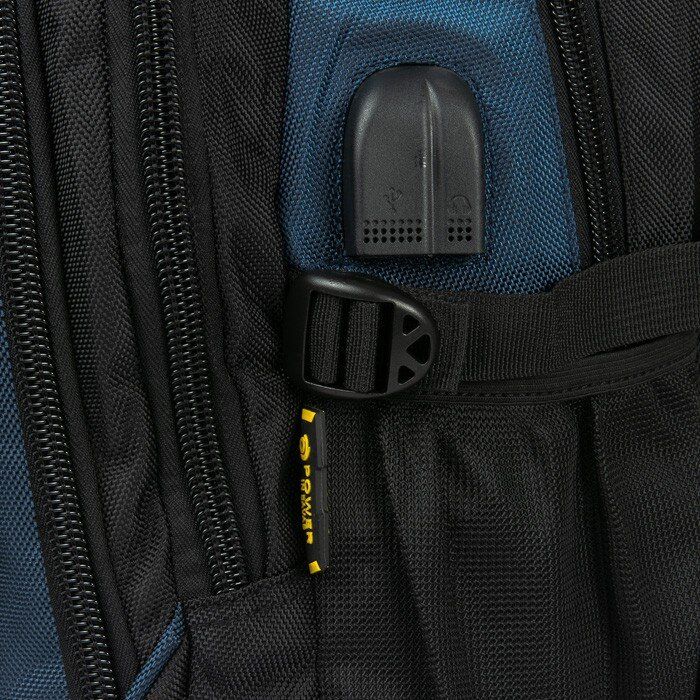 Міський рюкзак для ноутбука з USB Power In Eavas 924 black-blue купити недорого в Ти Купи