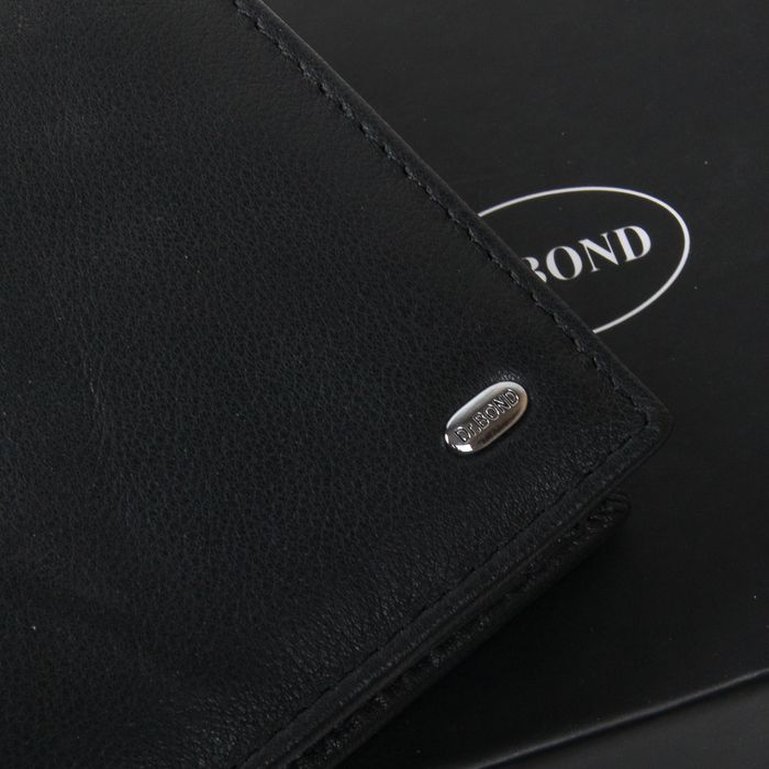 Шкіряний чоловічий гаманець Dr.Bond MSM-5 black купити недорого в Ти Купи