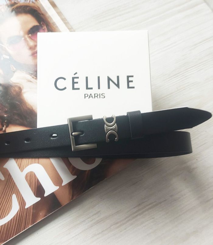 Женский узкий кожаный ремень CELINE cln09 купить недорого в Ты Купи