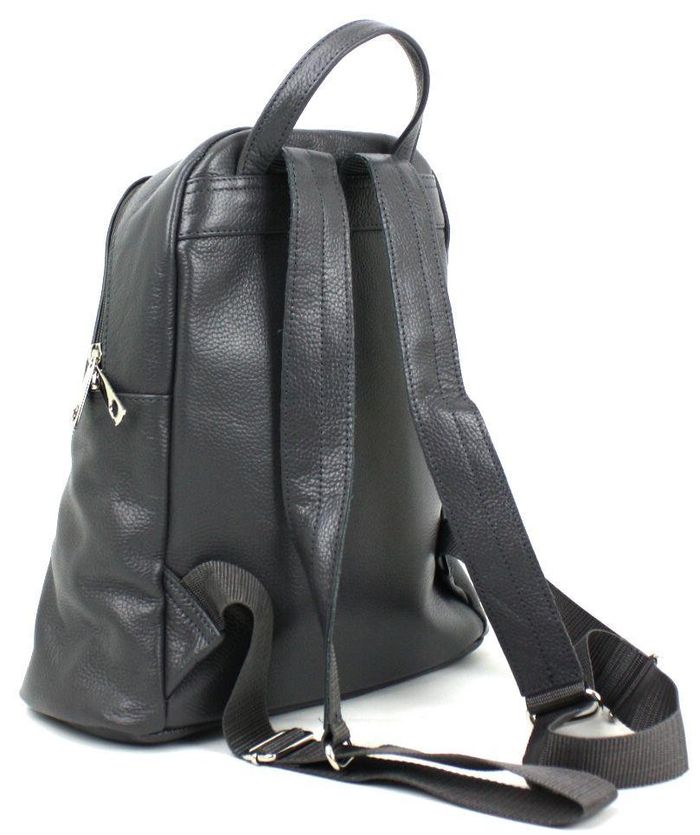 Женский кожаный рюкзак Borsacomoda 14 л темно-серый 841.021 купить недорого в Ты Купи