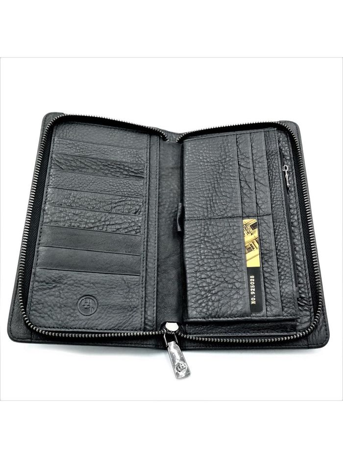 Мужской кожаный клатч-кошелек Weatro 22,5 х 12,5 х 3 см Черный wtro-212 купить недорого в Ты Купи