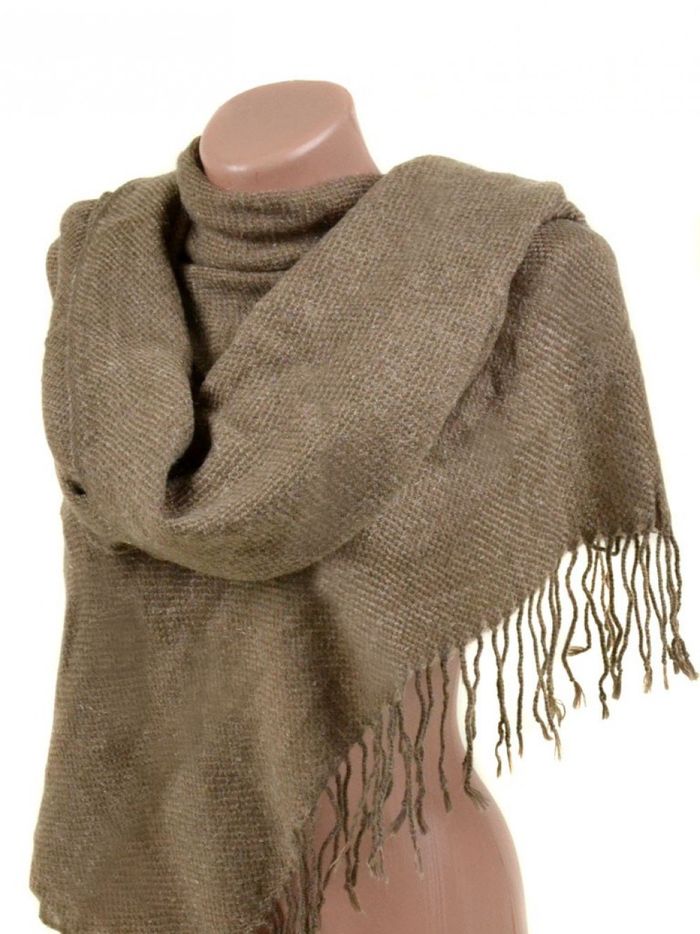 Женский шарф вязка A3268 grey купить недорого в Ты Купи