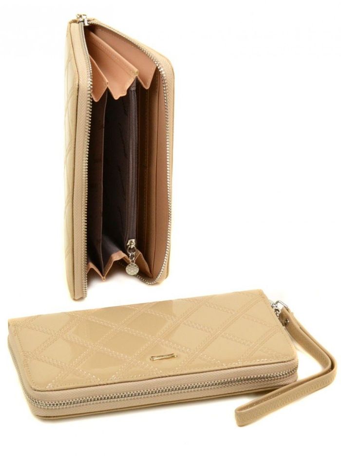 Жіночий стильний бежевий гаманець Cossrol Rose Series-2 WD-8 beige купити недорого в Ти Купи