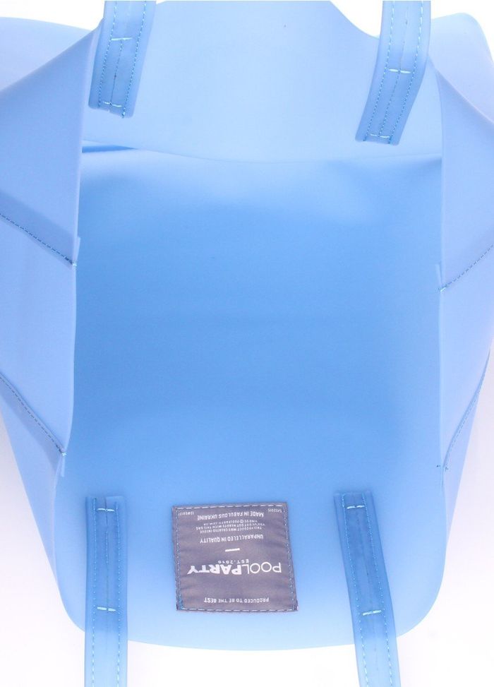 Компактная летняя сумка Poolparty голубая купить недорого в Ты Купи