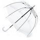 Механический женский прозрачный зонт-трость FULTON BIRDCAGE-1 L041 - WHITE