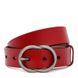 Жіночий ремінь шкіряний Borsa Leather CV1ZK-002r-red