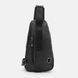 Мужской рюкзак через плечо Borsa Leather K13295bl-black