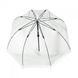 Механический женский прозрачный зонт-трость FULTON BIRDCAGE-1 L041 - WHITE