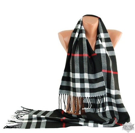 Чорно-білий чоловічий шарф TRAUM купити недорого в Ти Купи