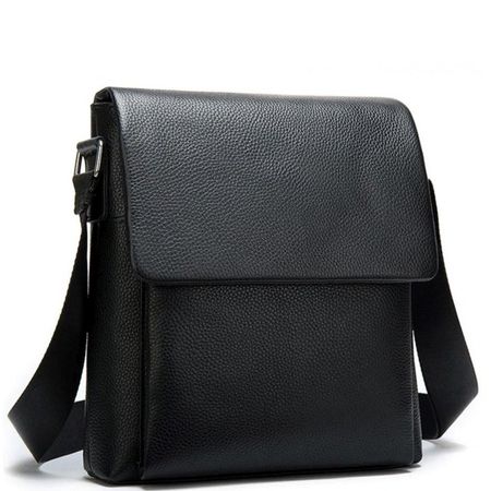 Мужская качественная кожаная сумка через плечо Tiding Bag A25-1278A купить недорого в Ты Купи