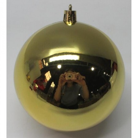 Куля новорічна Yes! Fun d-10 см, золотий 974042 купити недорого в Ти Купи
