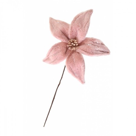 Квітка пуансеттии Yes! Fun пухнастий рожевий, 25 * 25 см 973547 купити недорого в Ти Купи