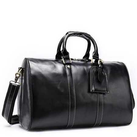 Кожаная дорожная черная сумка Joynee B10-9016 купити недорого в Ти Купи