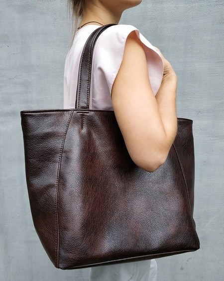 Жіноча сумка покупців (sshopm_brown_titan) купити недорого в Ти Купи