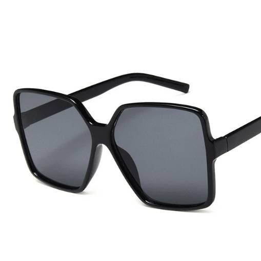 Женские солнцезащитные очки Folem 2020 большие Черно-коричневые (374-2) купить недорого в Ты Купи