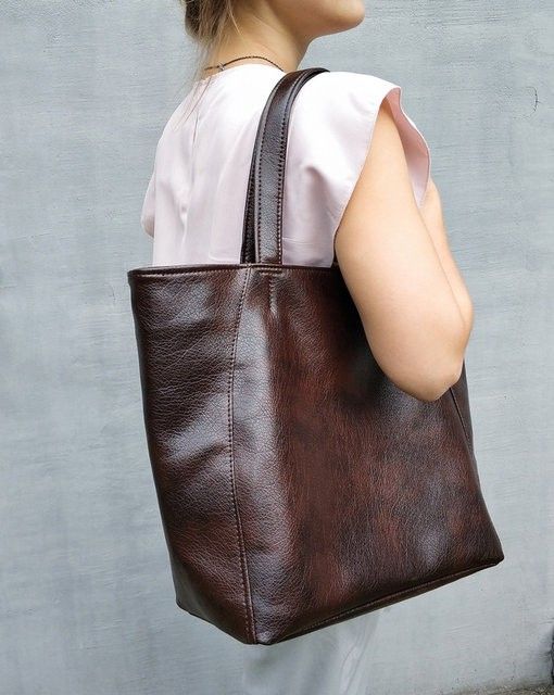 Женская сумка-шоппер (Sshopm_brown_titan) купить недорого в Ты Купи