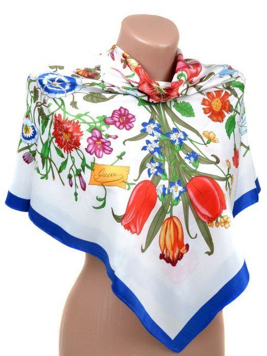 Женский шелковый платок Весна-Лето 20492-D2 купить недорого в Ты Купи