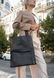 Женский кожаный шоппер Бэтси с карманом черная Краст BN-BAG-10-1-G