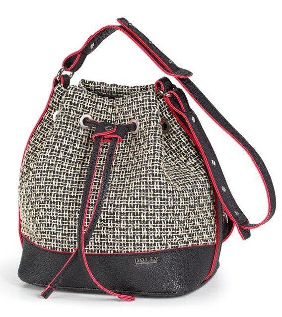 Женская сумка-рюкзак Dolly 470 бежево-черная купить недорого в Ты Купи