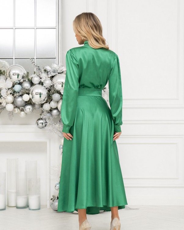 Платье ISSA PLUS 14401 S зеленый купить недорого в Ты Купи
