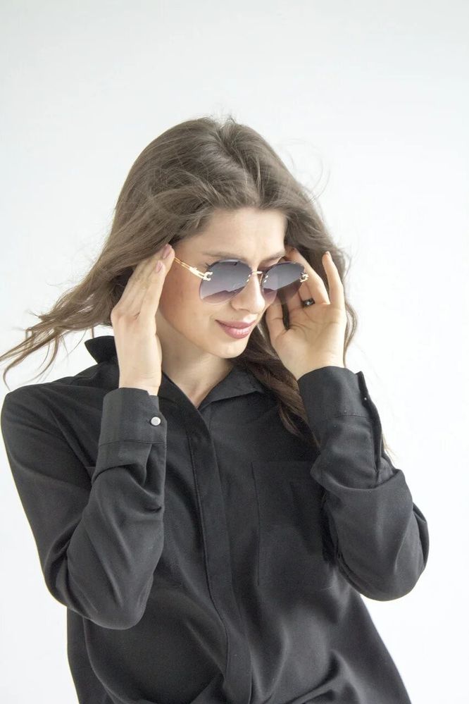 Солно-граючи жіночі окуляри 0375-1 купити недорого в Ти Купи