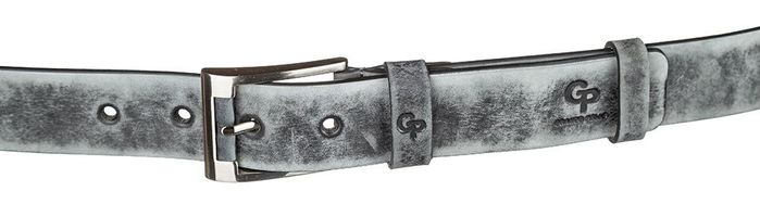 Мужской кожаный серый ремень GRANDE PELLE 11050 купить недорого в Ты Купи