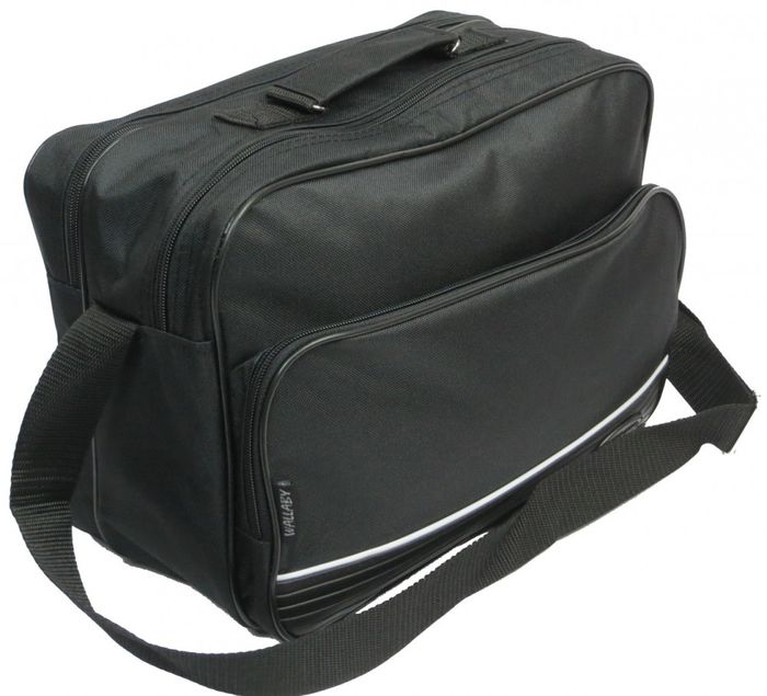 Мужской тканевый портфель Wallaby 2641 black, черный купить недорого в Ты Купи