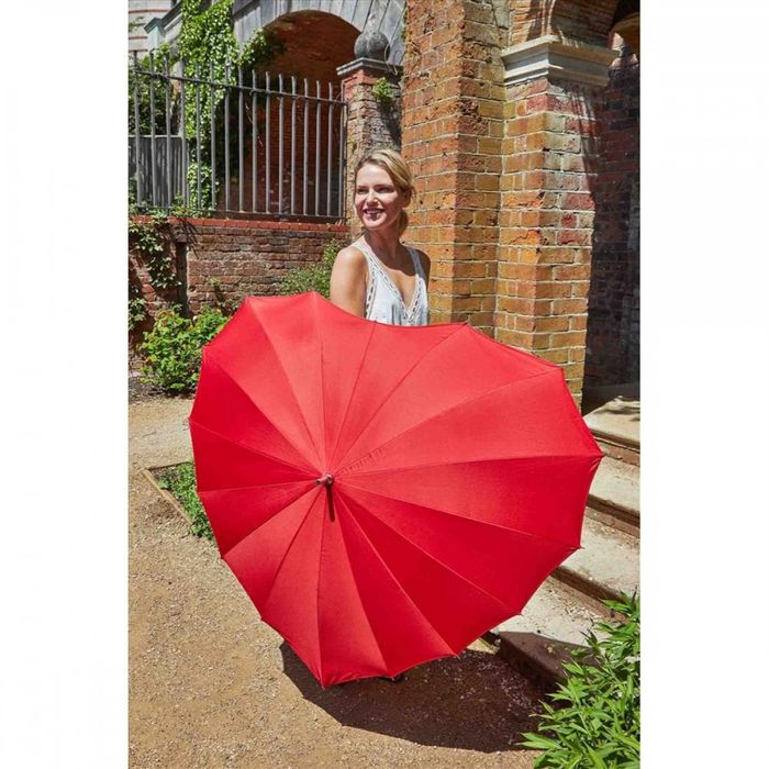 Зонт женский механический Fulton Heart Walker-1 L909 Red (Красный) купить недорого в Ты Купи