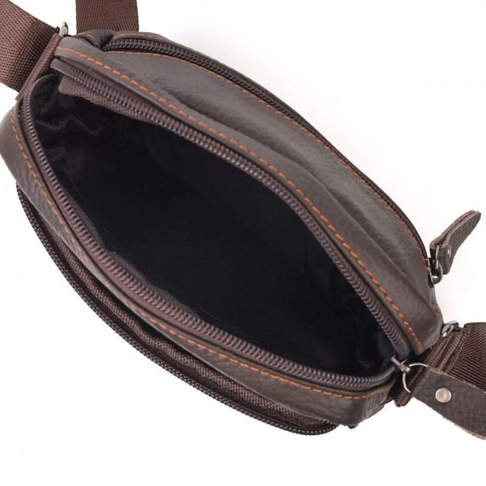 Мужская кожаная сумка через плечо Vintage 20687 купить недорого в Ты Купи