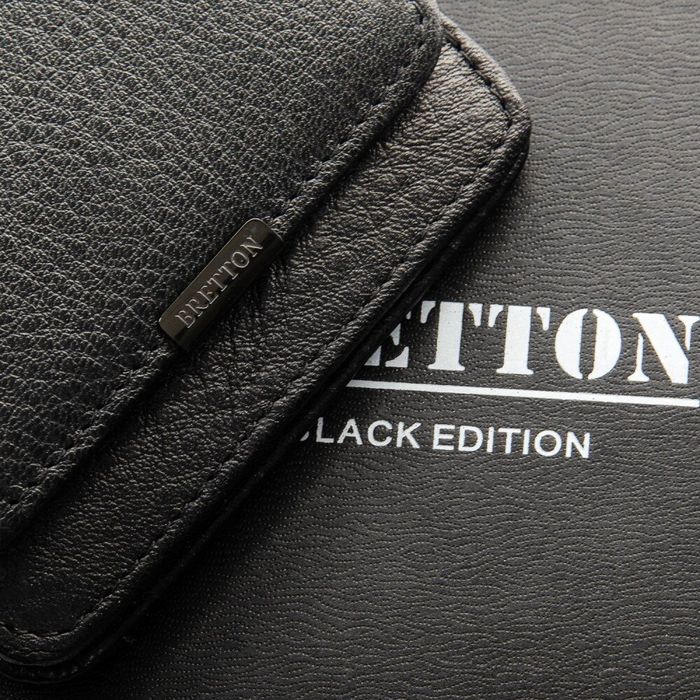 Шкіряний чоловічий гаманець BRETTON 168-58 black купити недорого в Ти Купи