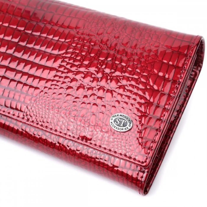 Жіночий лаковий шкіряний гаманець ST Leather 22717 купити недорого в Ти Купи