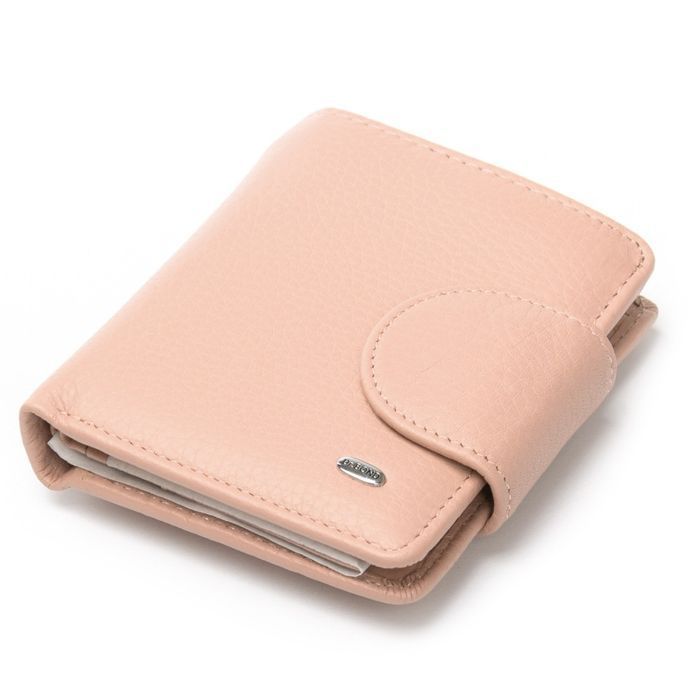 Шкіряний жіночий гаманець Bright DR. BOND WS-415-1 pink купити недорого в Ти Купи