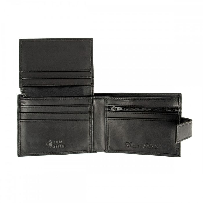 Английский кожаный мужской кошелек Ridgeback JBNC 34 Black (Черный) купить недорого в Ты Купи