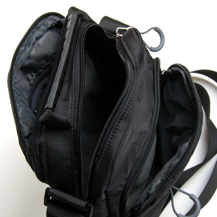 Мужская сумка через плечо Lanpad 63001 black купить недорого в Ты Купи