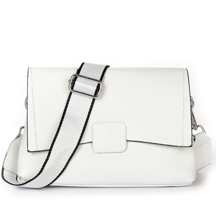 Женская кожаная сумка классическая ALEX RAI 99115 white купить недорого в Ты Купи