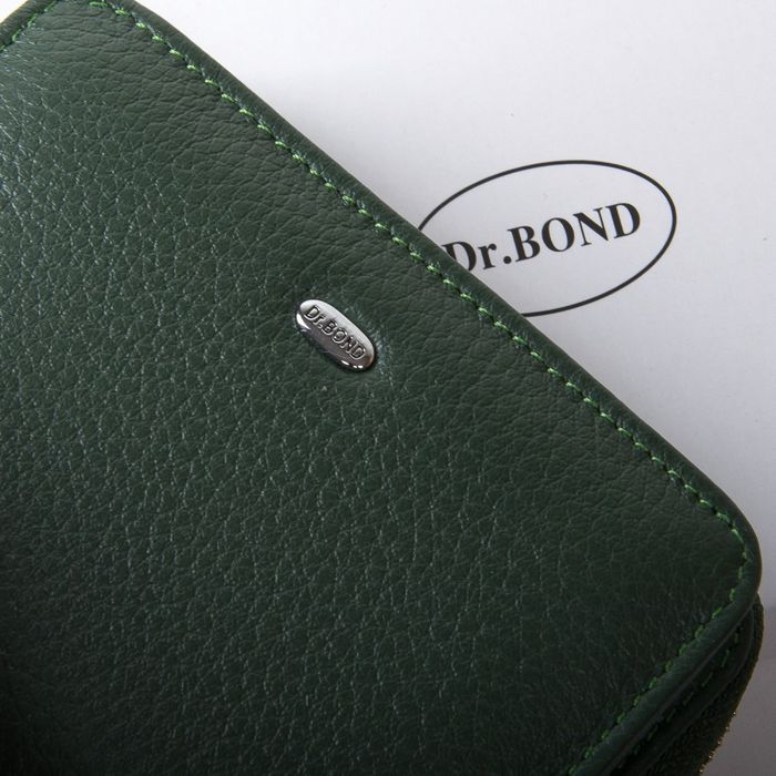 Жіночий шкіряний гаманець Classik DR. BOND WN-4 green купити недорого в Ти Купи