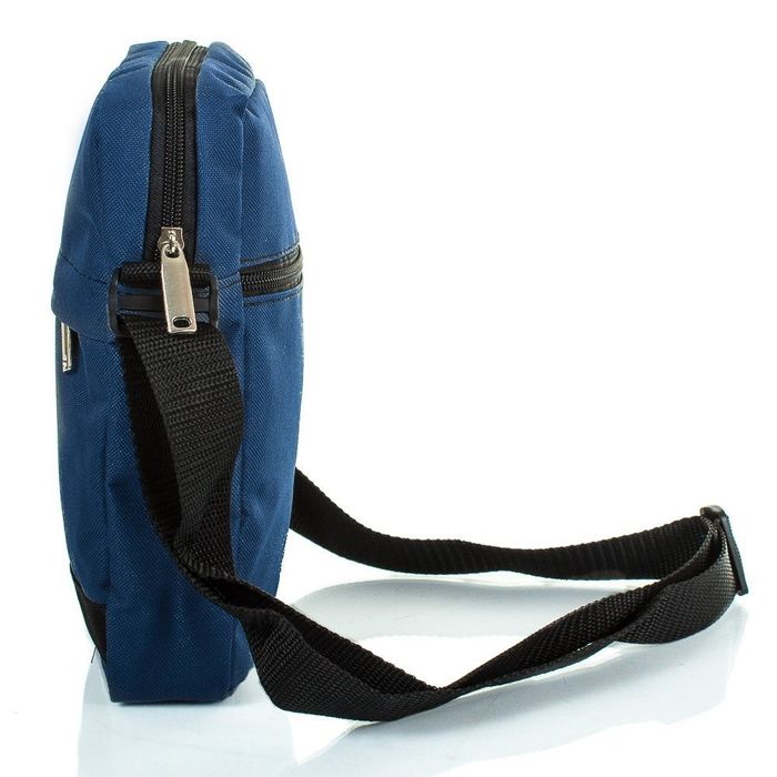 Мужская синяя сумка-планшет DNK LEATHER dnk-bag-724-2 купить недорого в Ты Купи