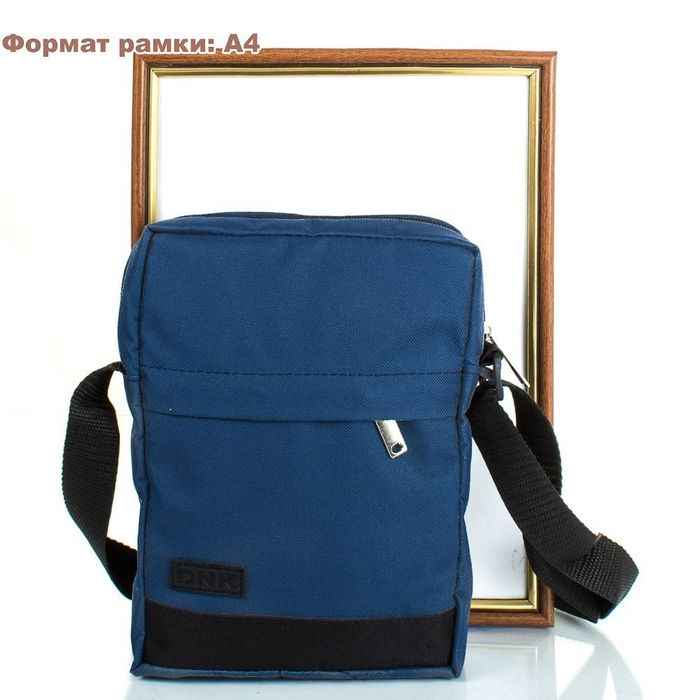 Чоловіча синя сумка-планшет DNK LEATHER dnk-bag-724-2 купити недорого в Ти Купи
