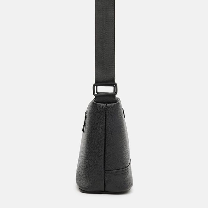 Сумка жіноча Borsa Leather k12511bl-black купити недорого в Ти Купи