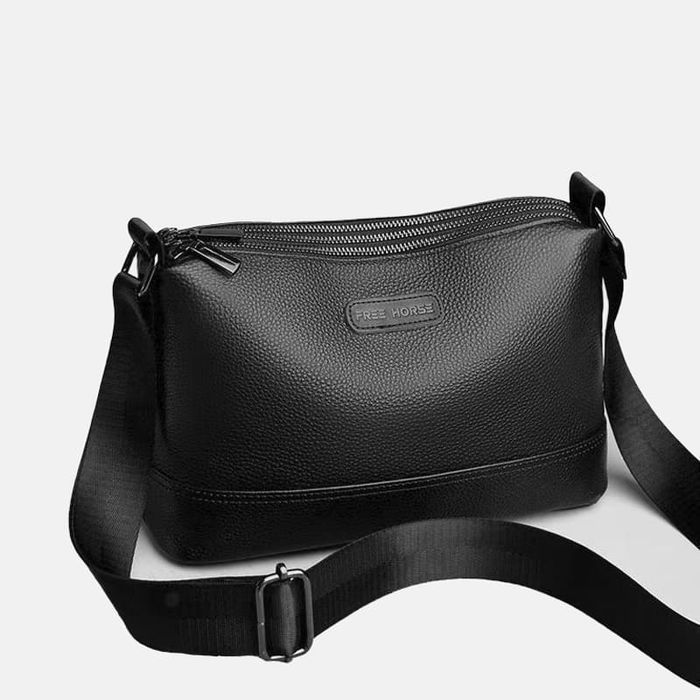 Сумка жіноча Borsa Leather k12511bl-black купити недорого в Ти Купи