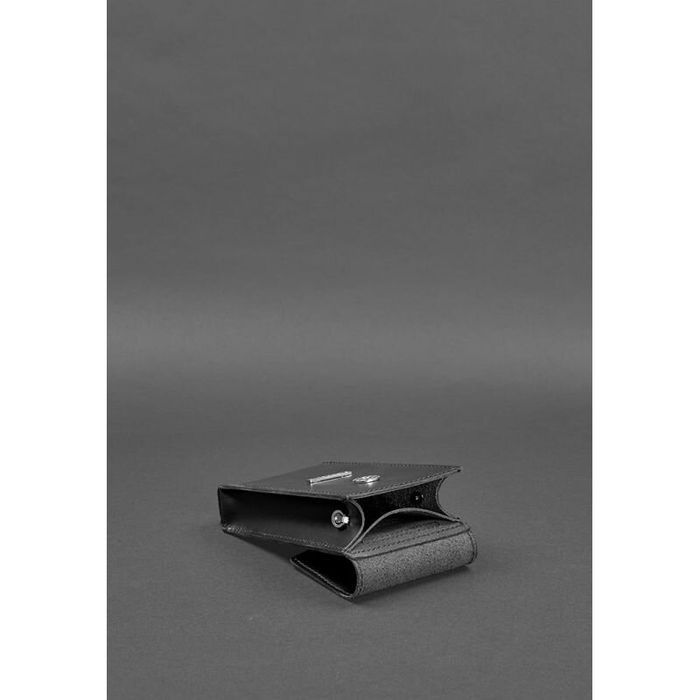 Женская кожаная сумка поясная/кроссбоди BlankNote Mini Черная (BN-BAG-38-1-g) купить недорого в Ты Купи