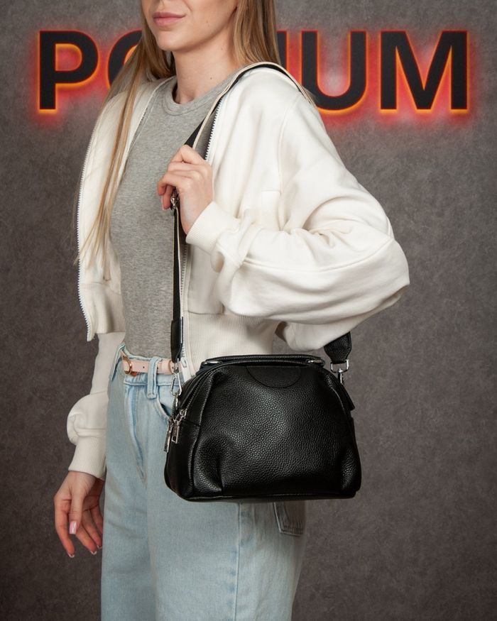 Жіноча шкіряна сумка ALEX RAI 99125 black купити недорого в Ти Купи