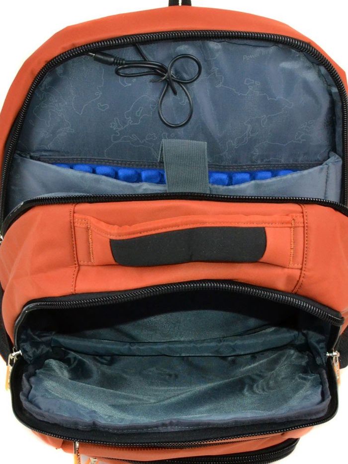 Міський помаранчевий рюкзак з поліестеру Power In Eavas 5142 red купити недорого в Ти Купи