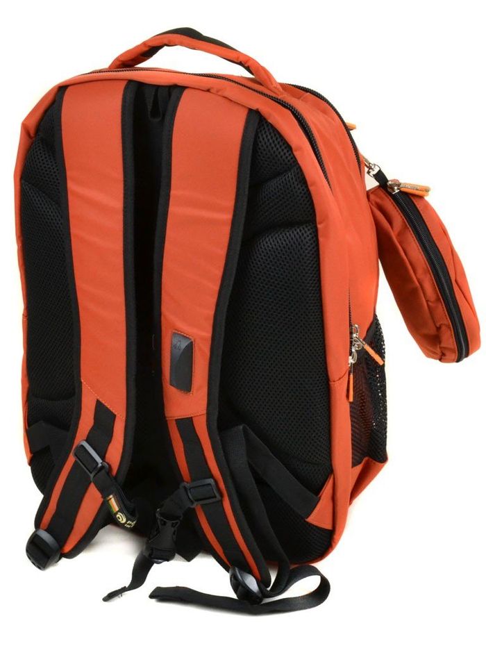 Городской оранжевый рюкзак из полиэстера Power In Eavas 5142 red купить недорого в Ты Купи
