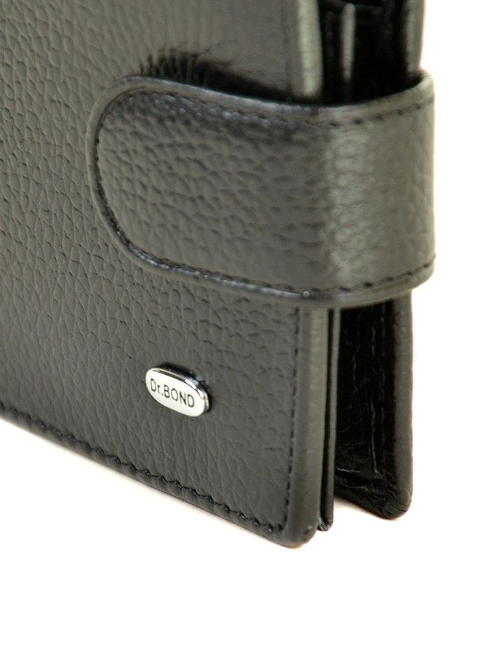 Компактний і місткий чоловічий гаманець Dr.Bond black M14 купити недорого в Ти Купи