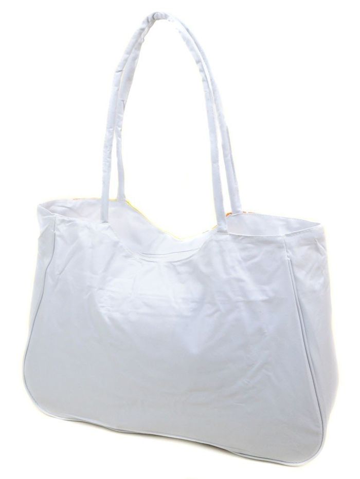 Женская белая Летняя пляжная сумка Podium /1327 white купить недорого в Ты Купи